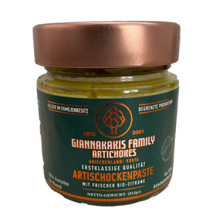 Artischockenpaste mit Bio-Zitrone 212g Glas