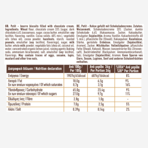 Petit Beurre – Kekse gefüllt mit Schokoladencreme 215g